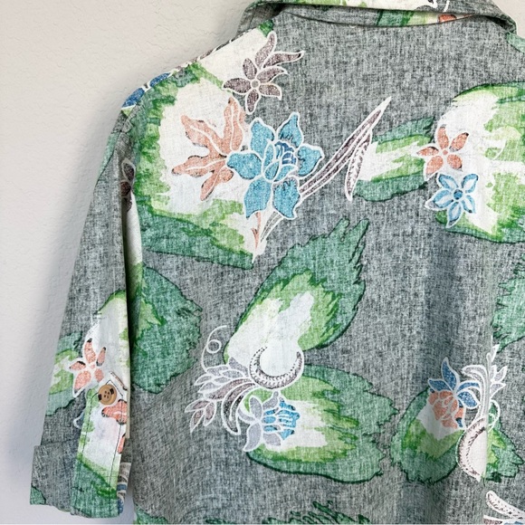 Jantzen Reverse Print Vintage Men’s Hawaiian Shirt M Made in USA - Picture 6 of 8